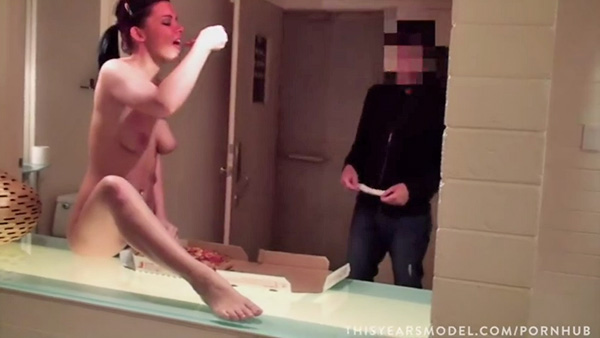 charles stimson recommends naked pizza delivery video pic