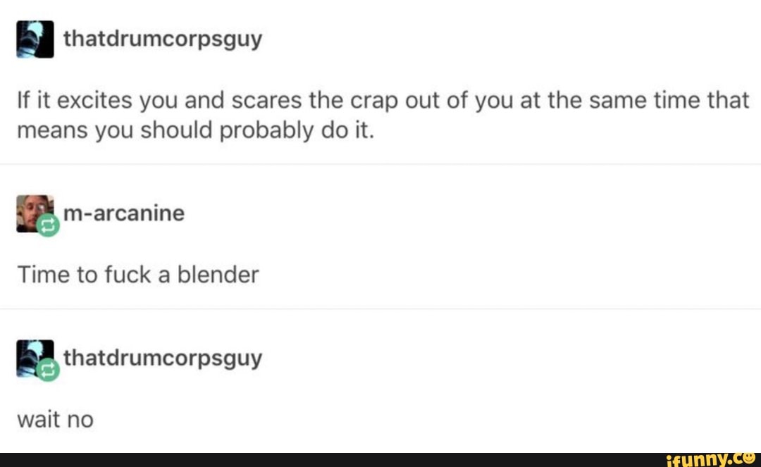 time to fuck a blender