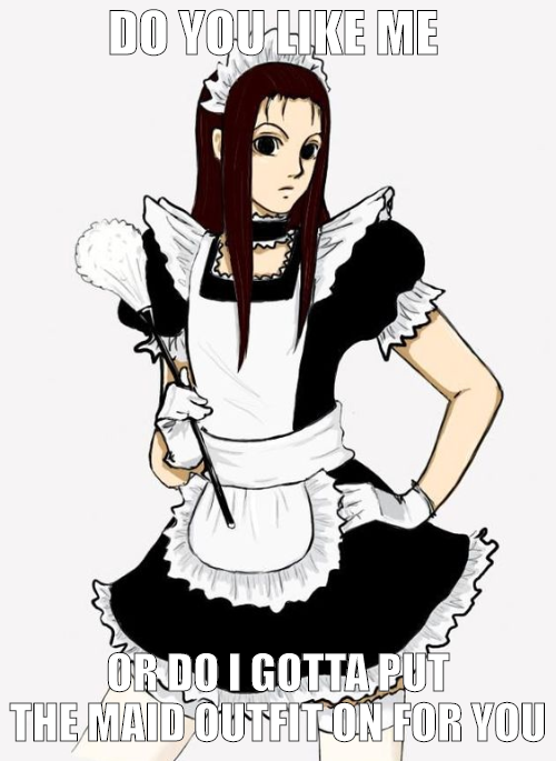 alex esarco add maid outfit meme photo