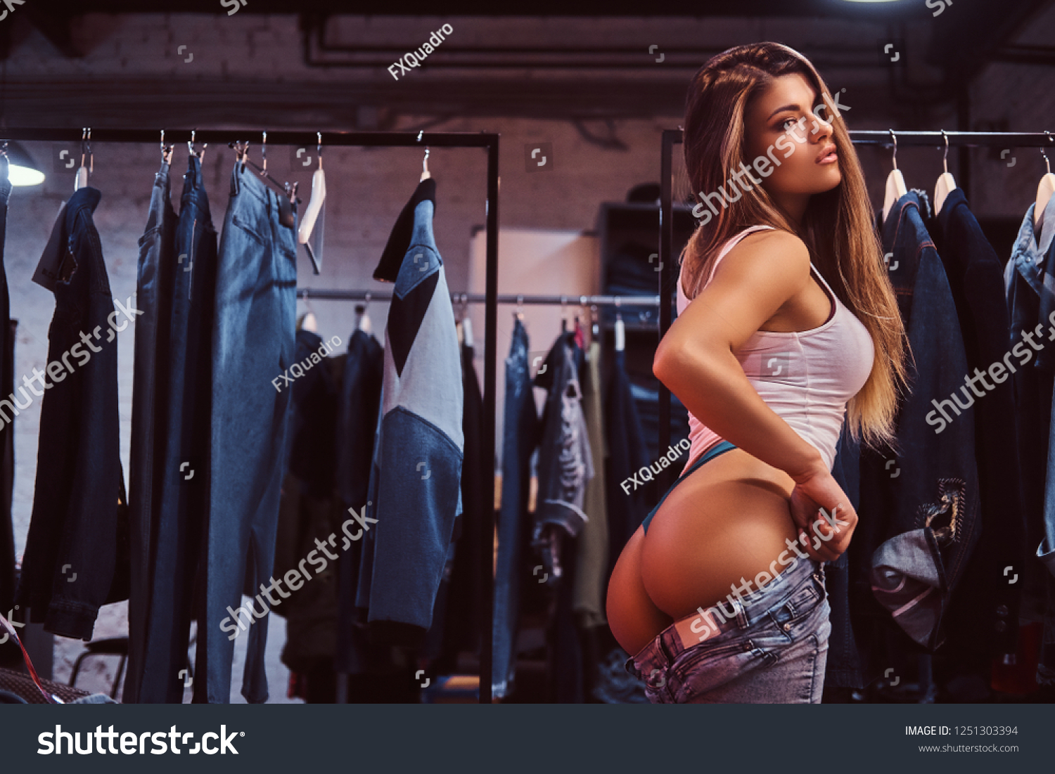 Best of Woman pulling down pants