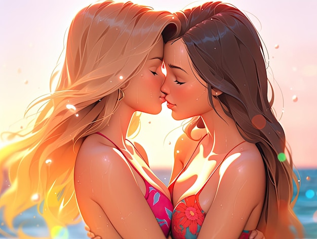 diane haag recommends anime lesbians making out pic