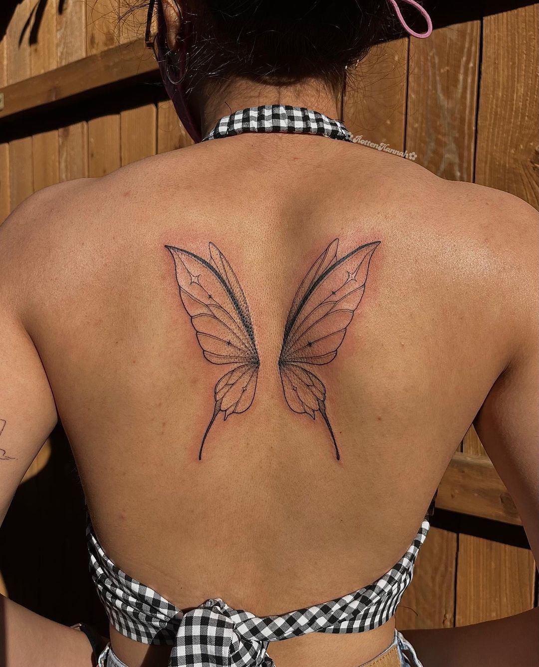 Butterfly Wings Back Tattoo caulifla porn