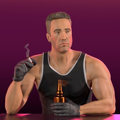 billy herrington 3d model