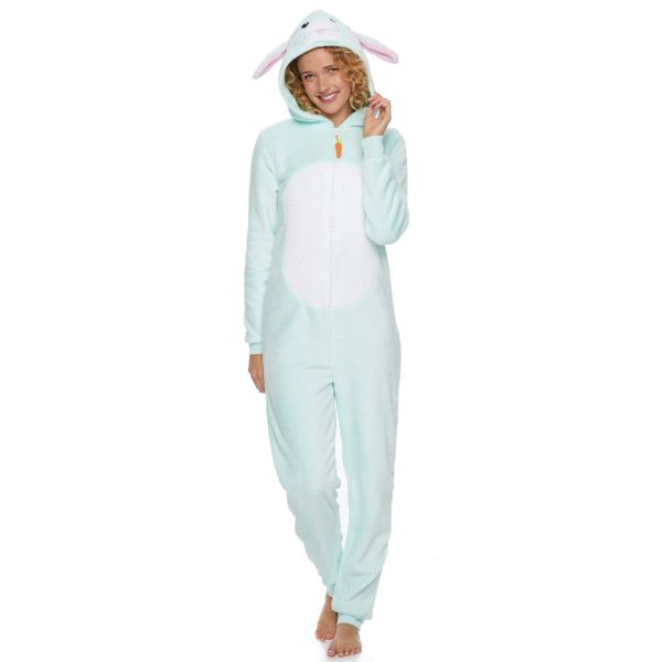 bunny one piece pajamas