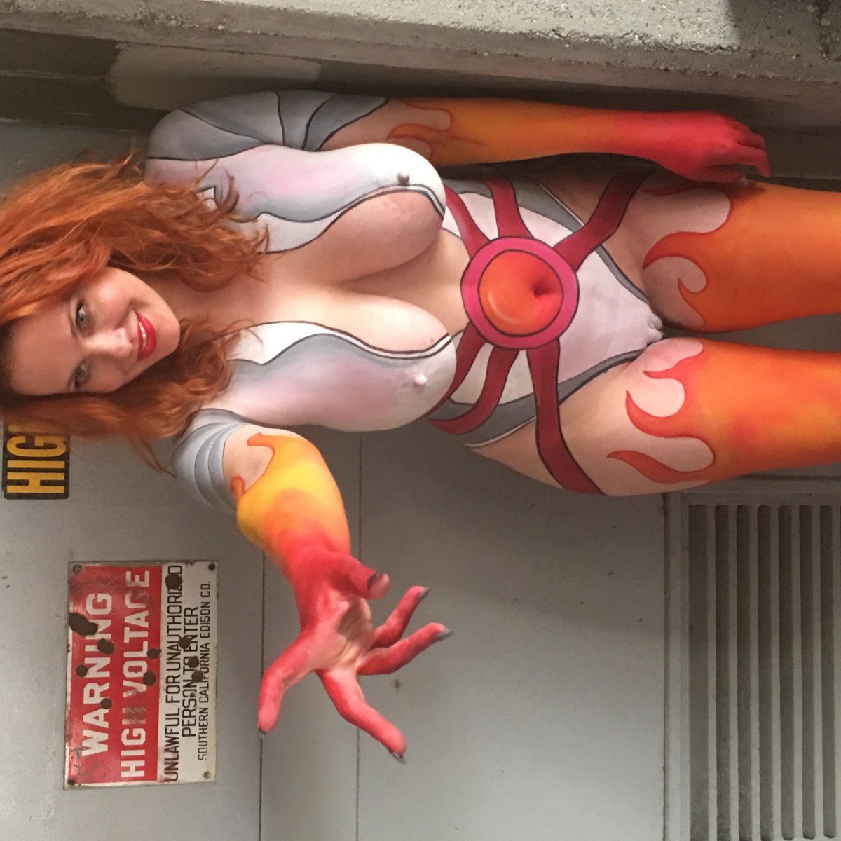 candice wess share sexy cosplay body paint photos