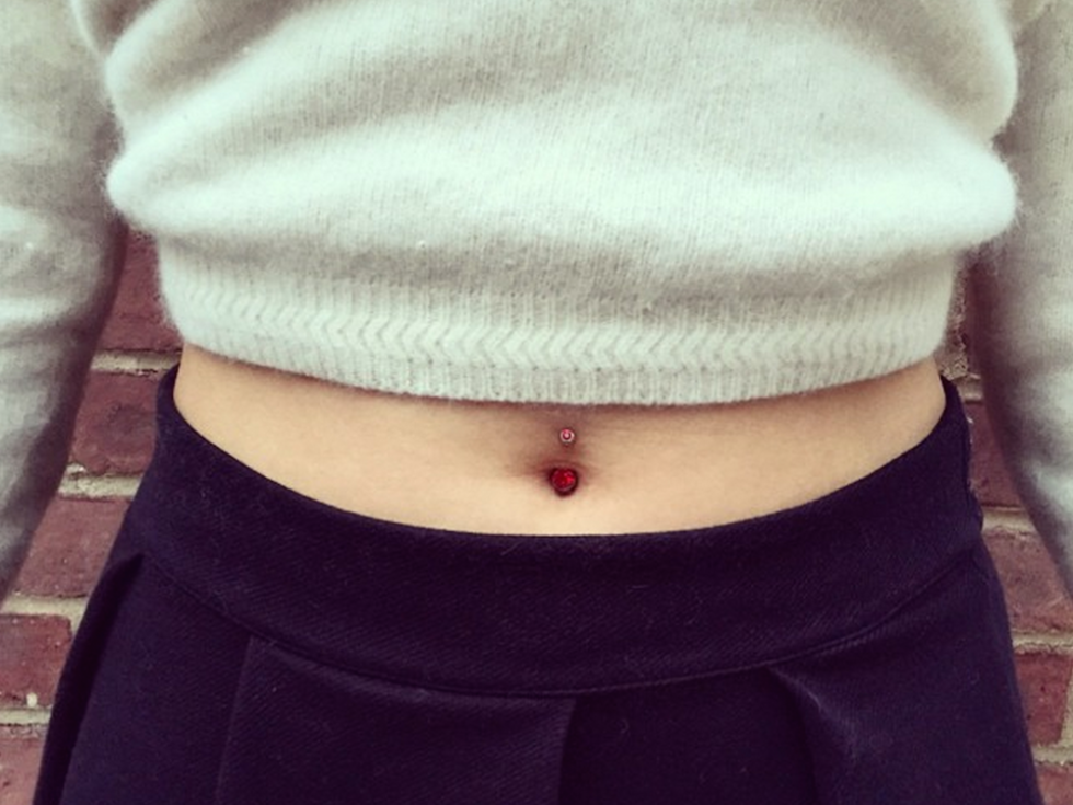 ceylan baran recommends belly button piercing chubby pic