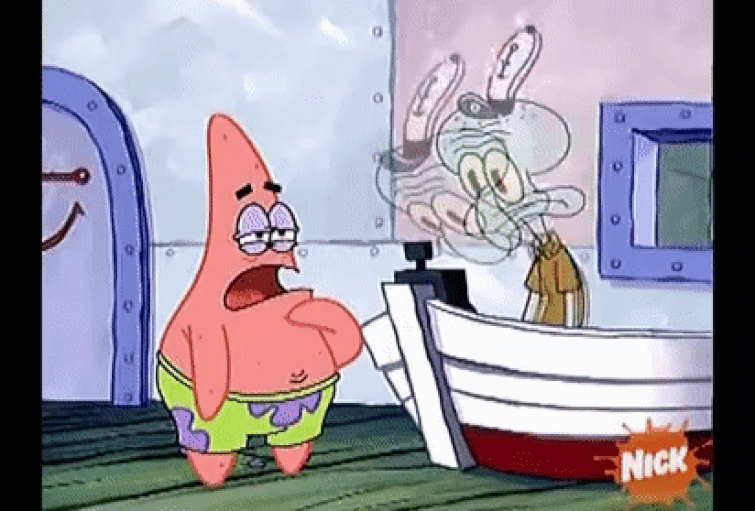 dale brosious add squidward banging his head gif photo