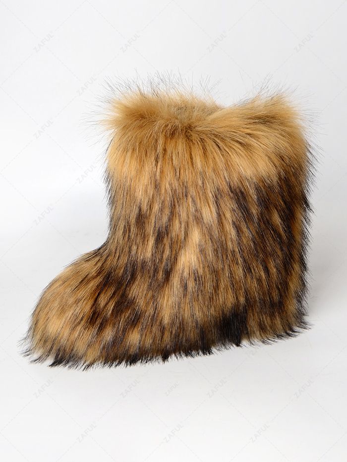 Best of Big fluffy fur boots