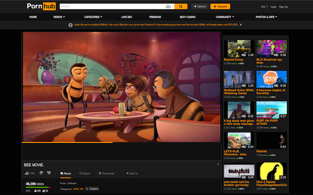 andrew mcnall recommends bee movie porn hub pic