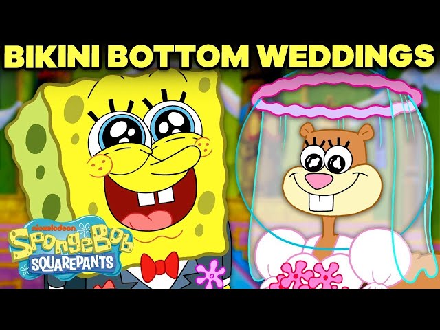 spongebob and sandy wedding