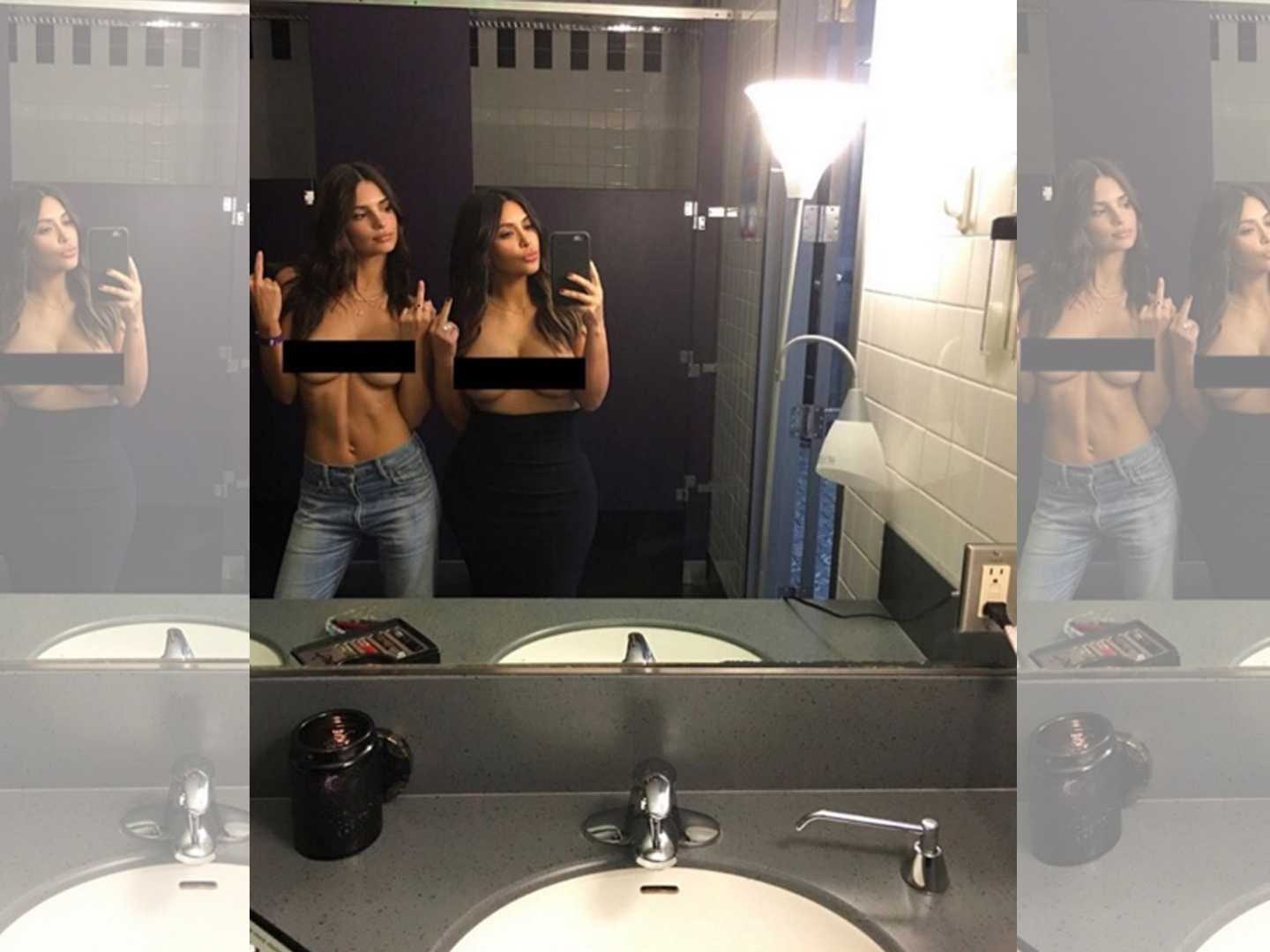 Emily Ratajkowski And Kim Kardashian Nude Pic kittens com