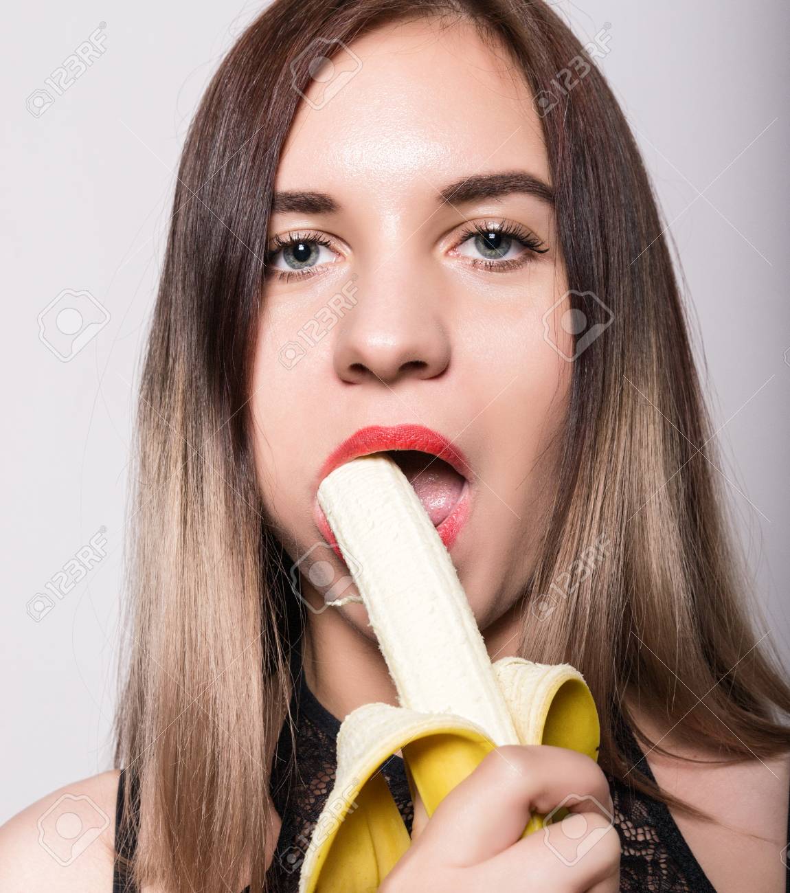 Girl Sucking On Banana zongoose edition