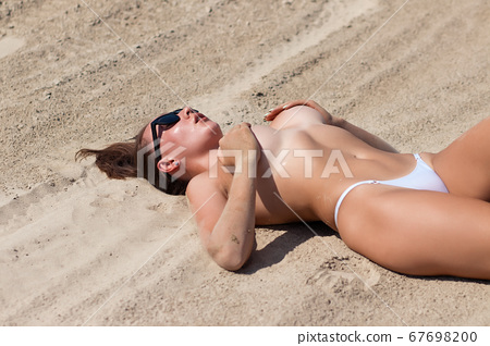 Best of Naked woman on beach
