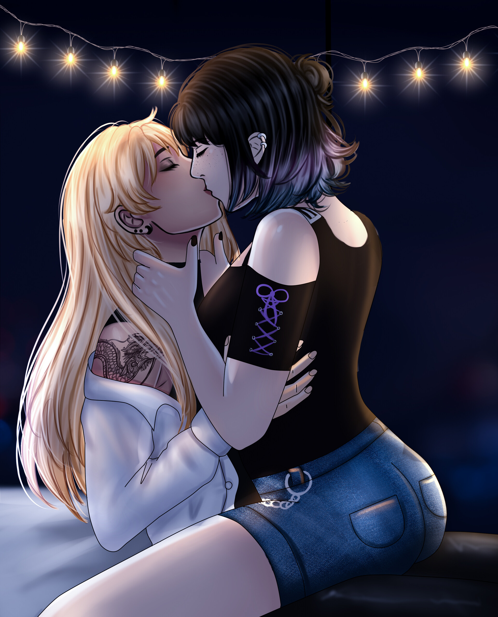 Best of Anime lesbians making out