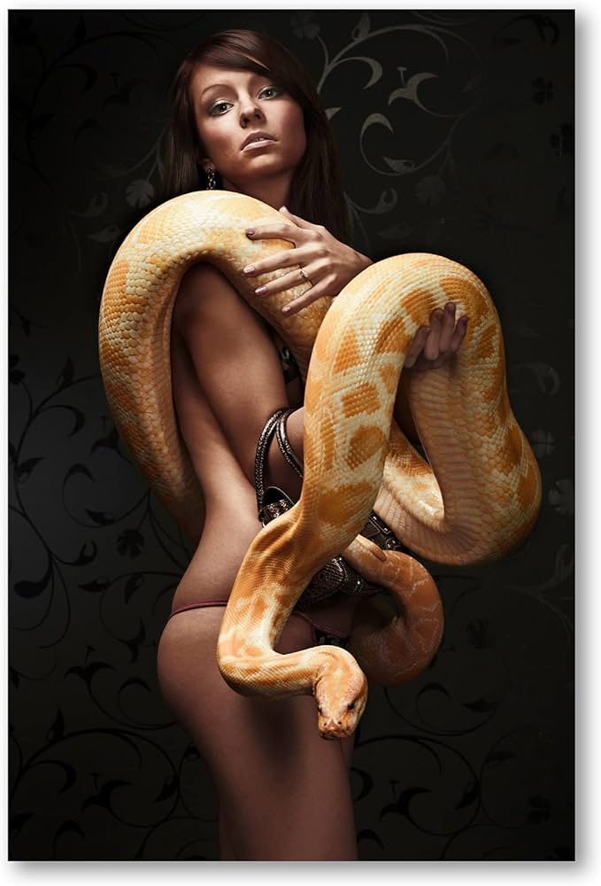 Best of Naked woman with snake