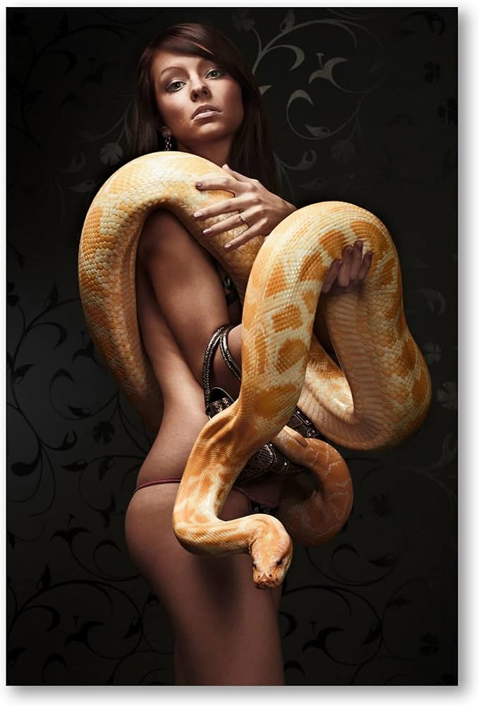 Best of Naked woman with snake