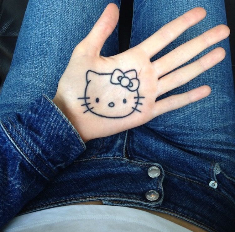 Best of Hello kitty hand tattoo