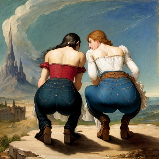 Bent Over In Jeans in emarat