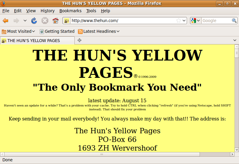 the huns yellow pahes