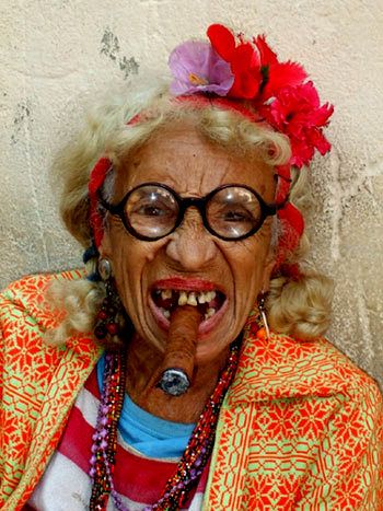 ambreen naz recommends Old Lady Smoking Cigar