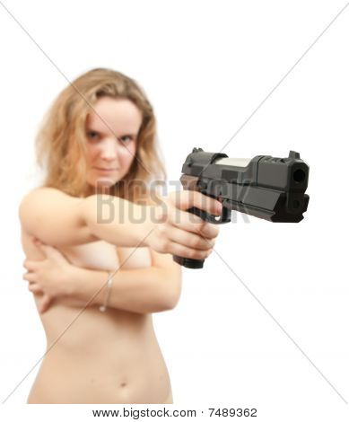 women shooting guns naked