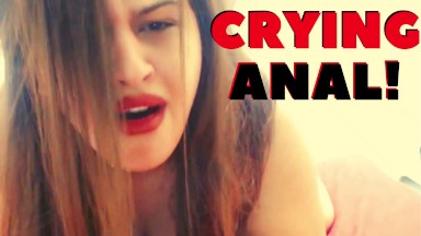 crying first time anal