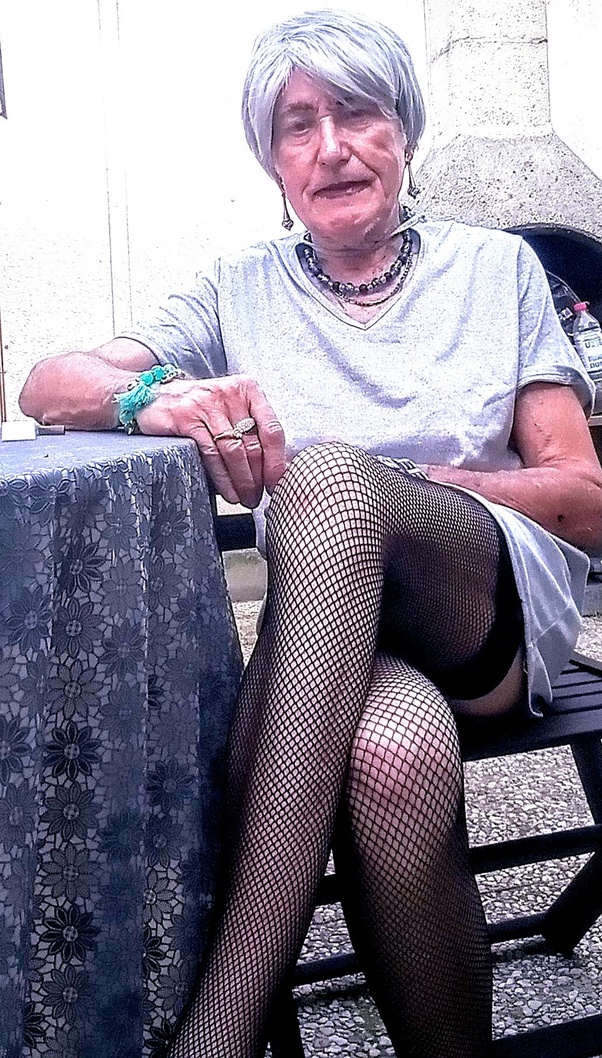 ashley pollack add granny in black stockings photo