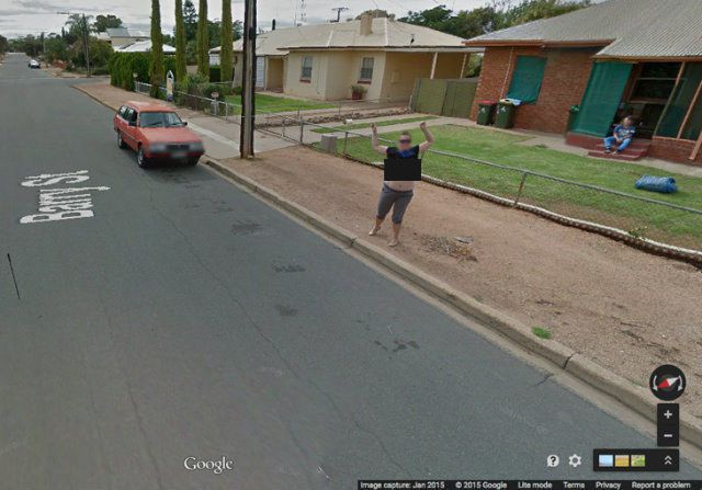 google street view tits