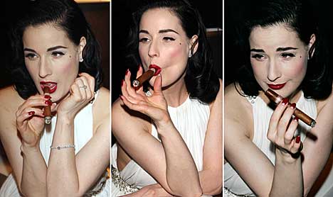 afiq hakim recommends dita von teese cigar pic