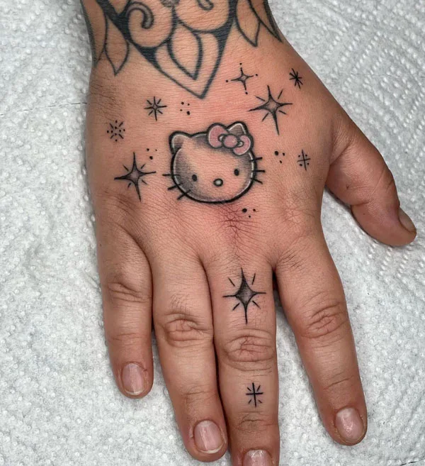 andy redmond recommends hello kitty hand tattoo pic