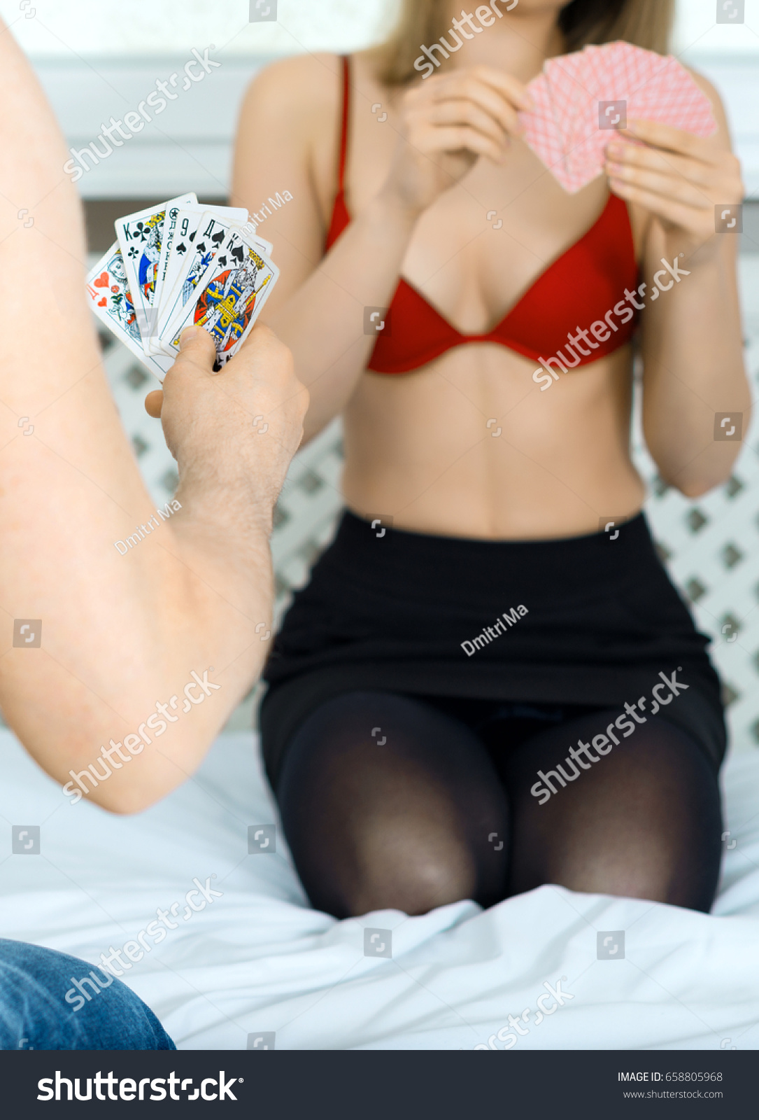 Best of Couples playing strip poker