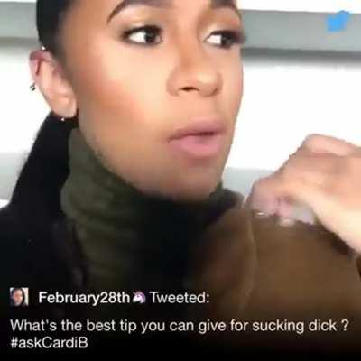 chrissi jackson recommends Cardi B Sucking Dick