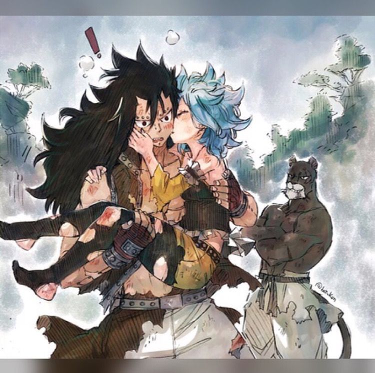 debby block recommends gajeel and levy kiss pic