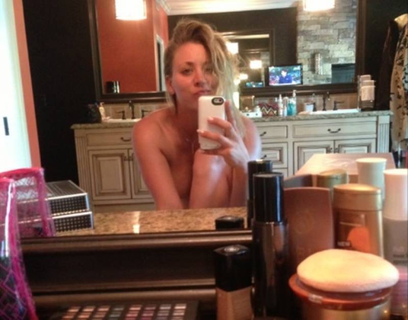 alex bilodeau share kaley cuoco nude selfie photos