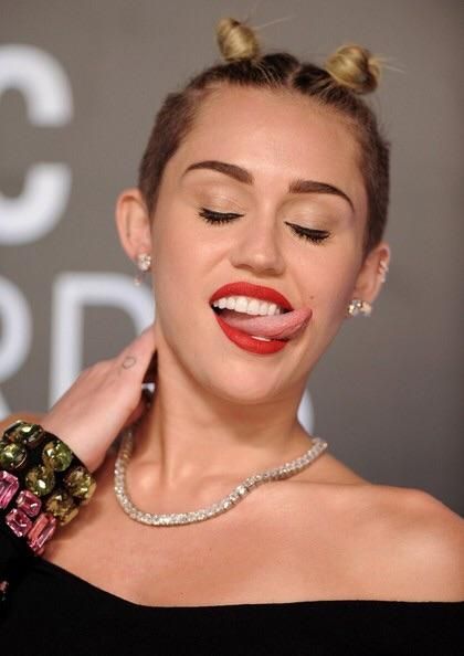 Miley Cyrus Sexy Tongue karen fisher