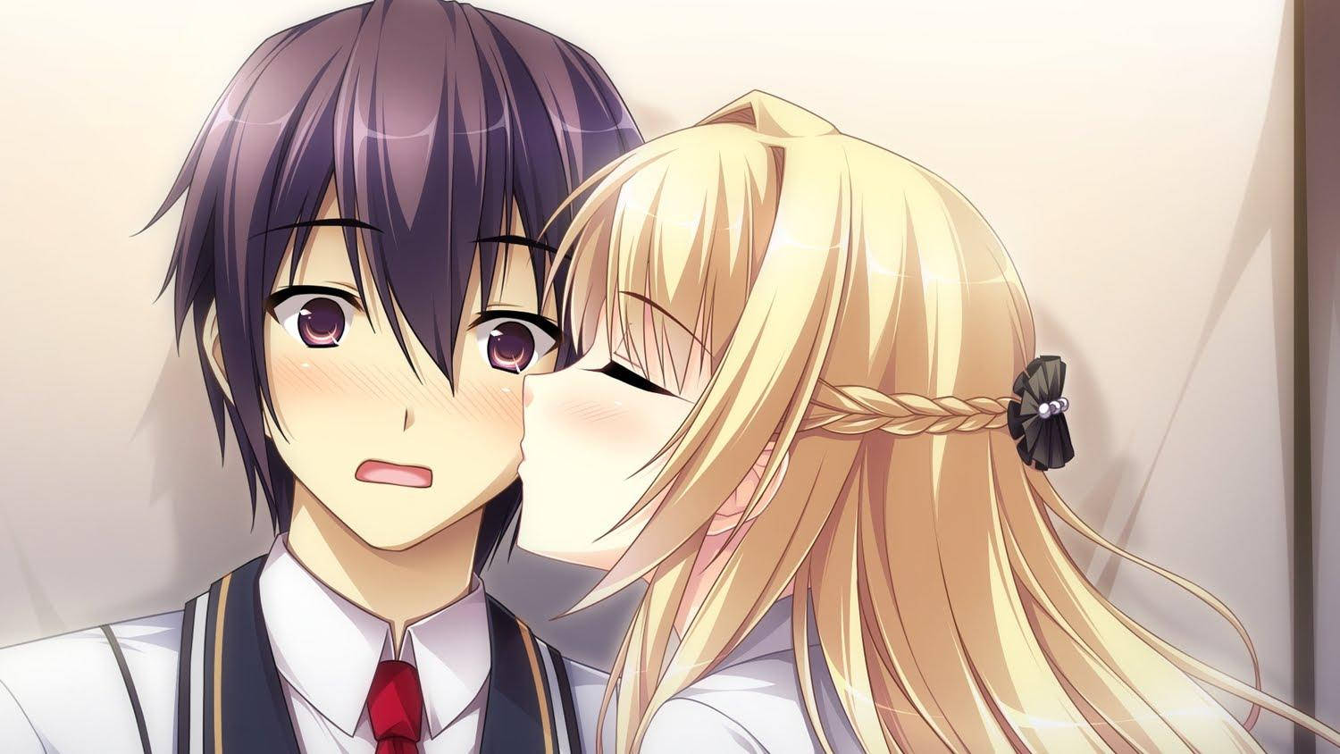 adrian elder add anime guy and girl kissing photo