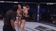 caryn hau recommends Rousey Vs Holm Gif