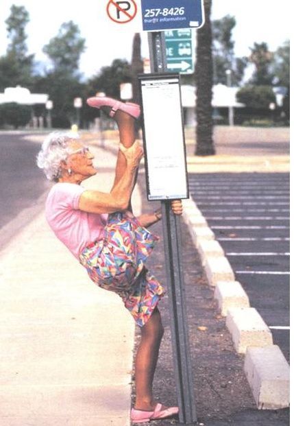 Best of Old lady doing splits