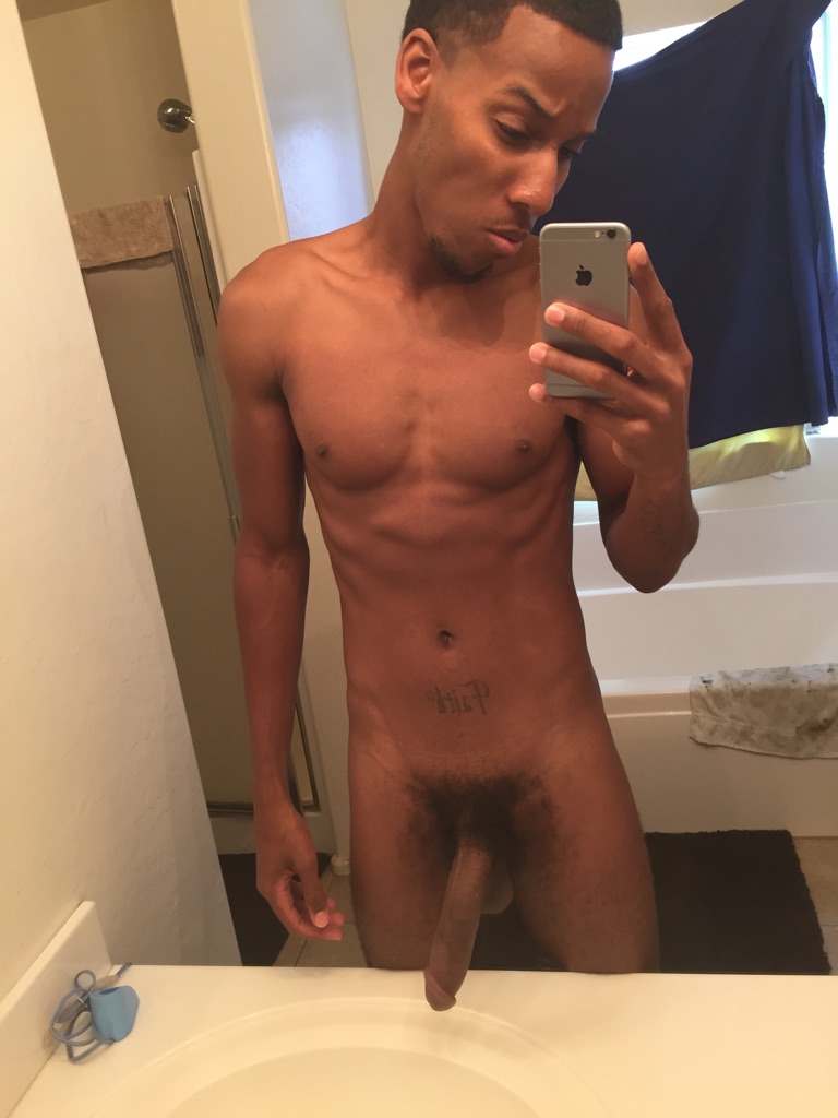 Naked Black Men Selfie self out