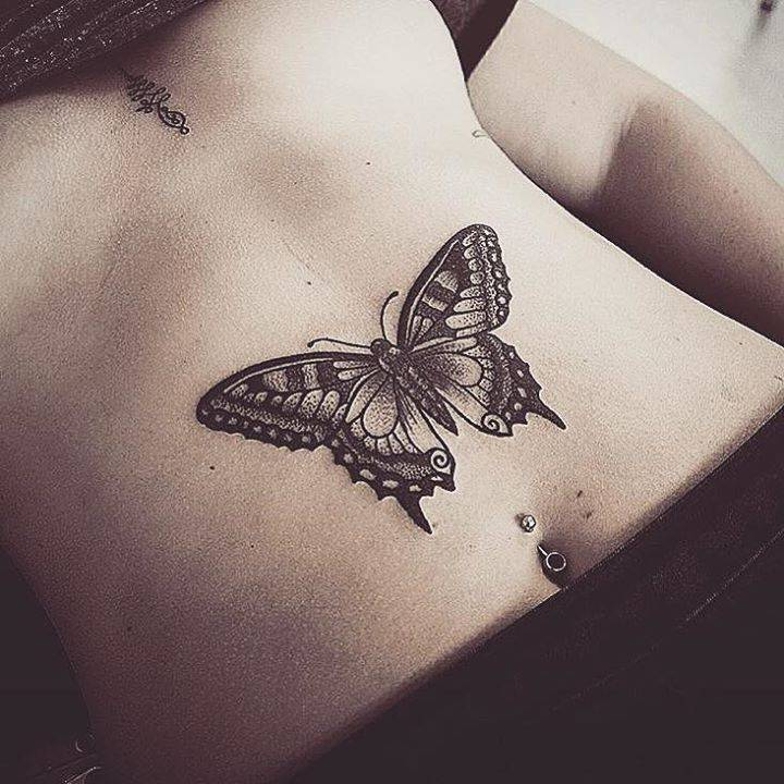 ben furr add butterfly belly button tattoo photo