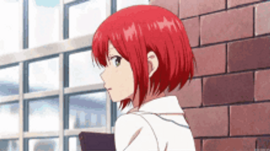 Best of Anime girl with red hair gif