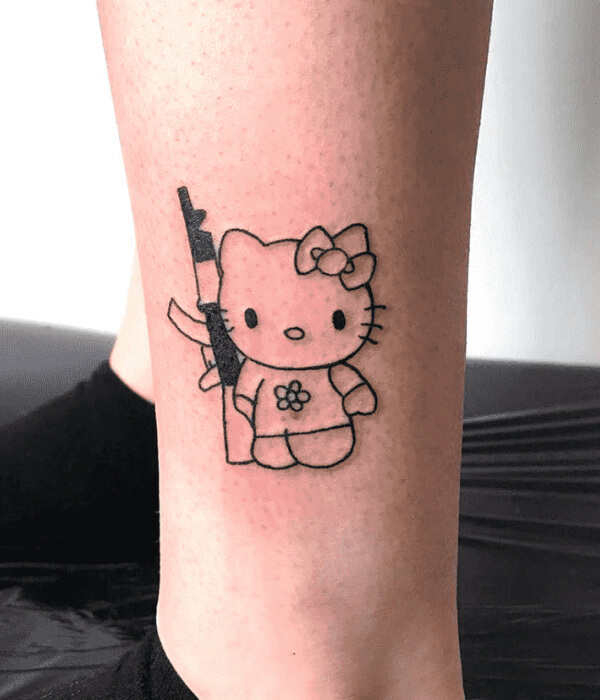 charmayne begay add hello kitty hand tattoo photo