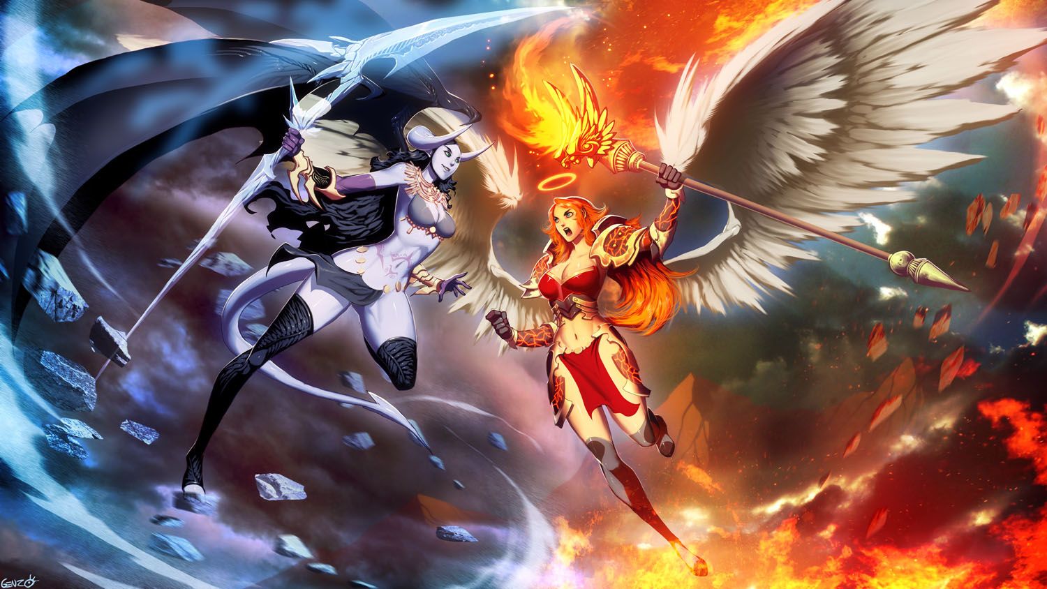 abdul hameed hussain recommends Angels Vs Demons Anime