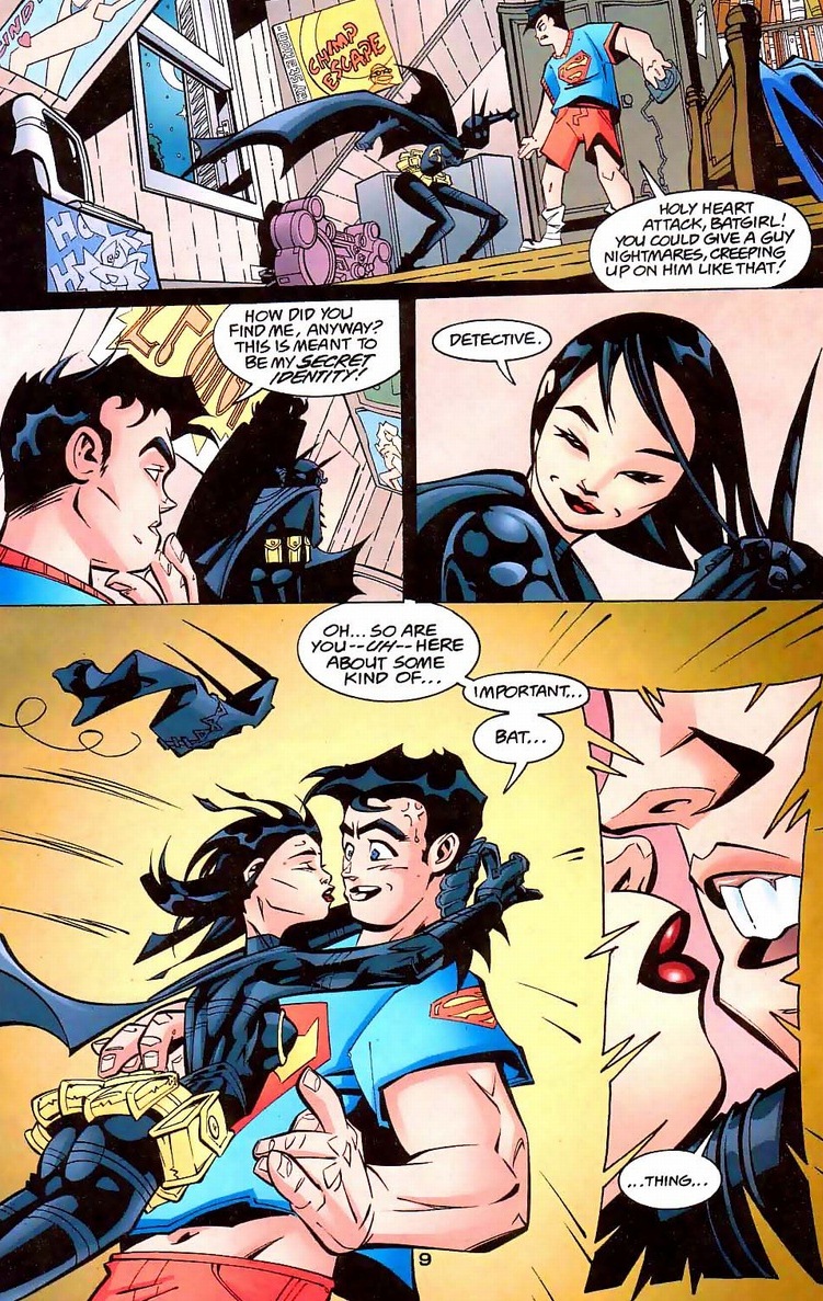 chung wai ho share superboy and supergirl kiss photos