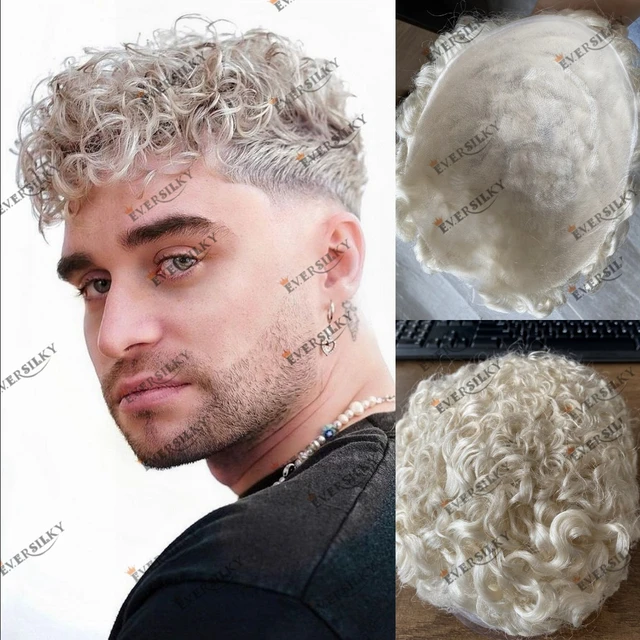 anirban de recommends platinum curly hair man pic