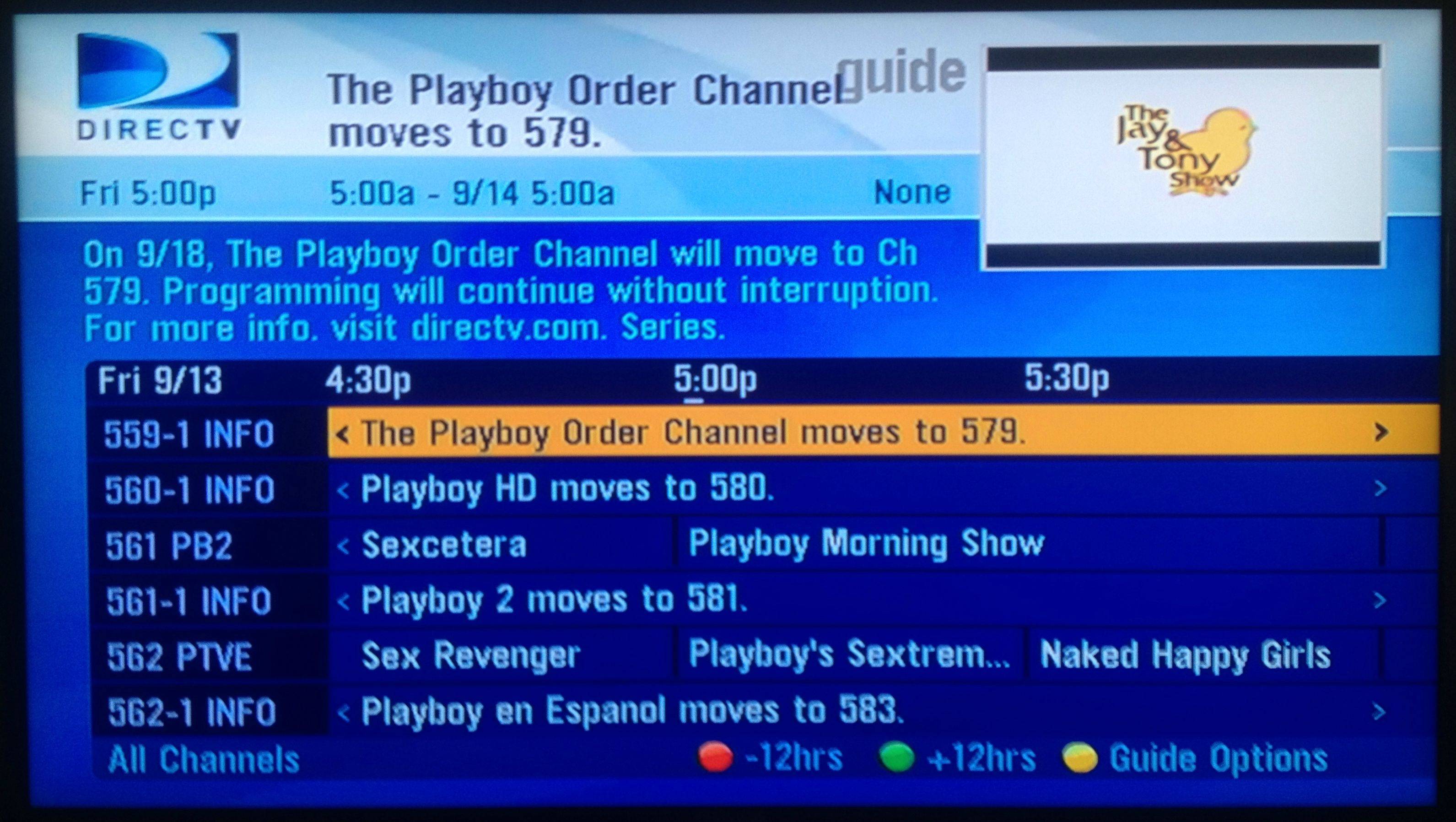dianne e davis recommends porn channels on directv pic