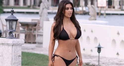 Kim Kardashian Celeb Jihad showing breasts