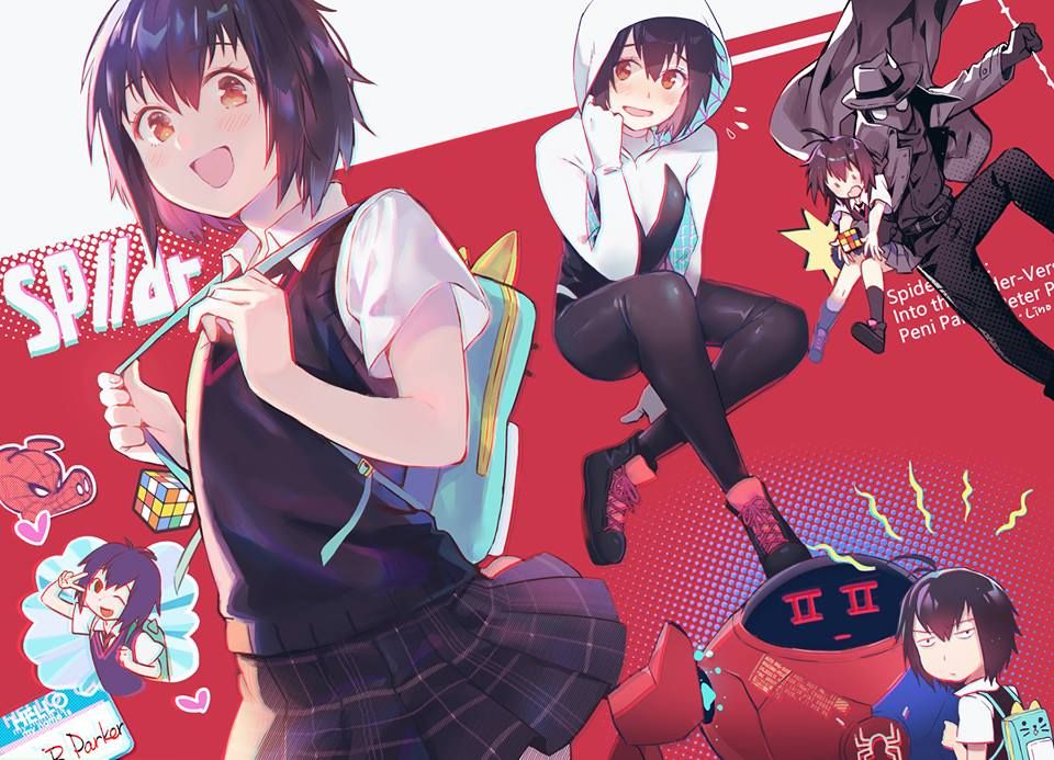 Peni Parker Fan Art with girl