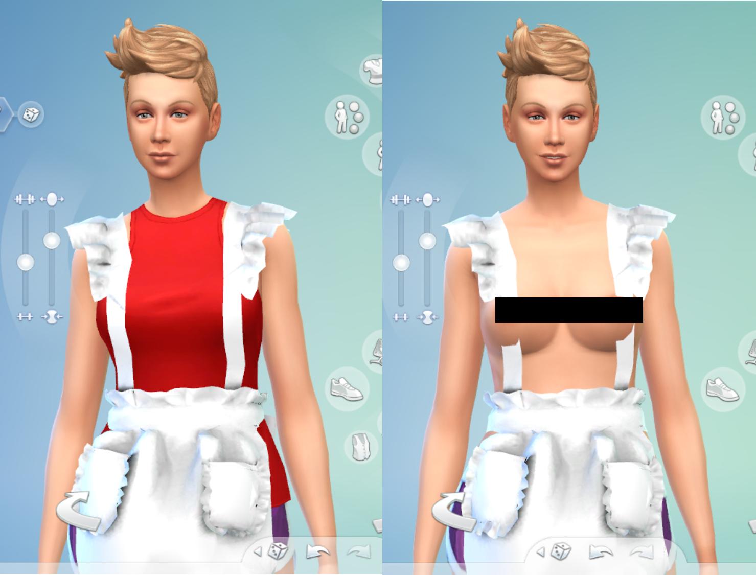 Best of Nude clothes sims 4