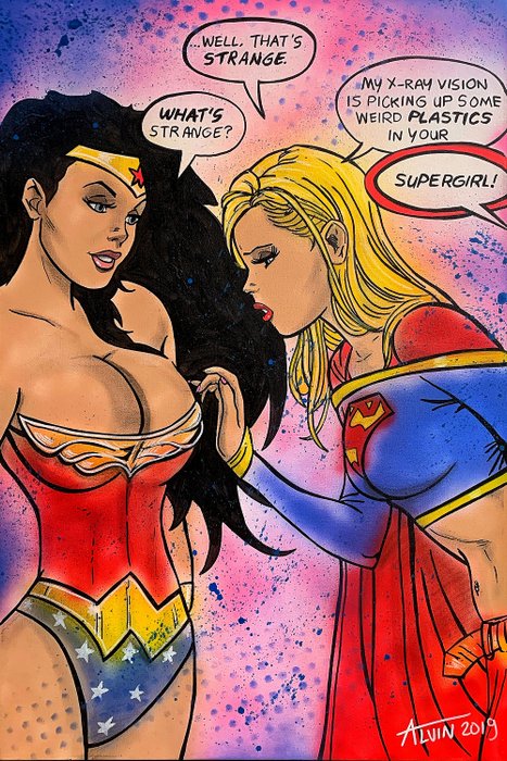 Wonder Woman Huge Tits insertions porn